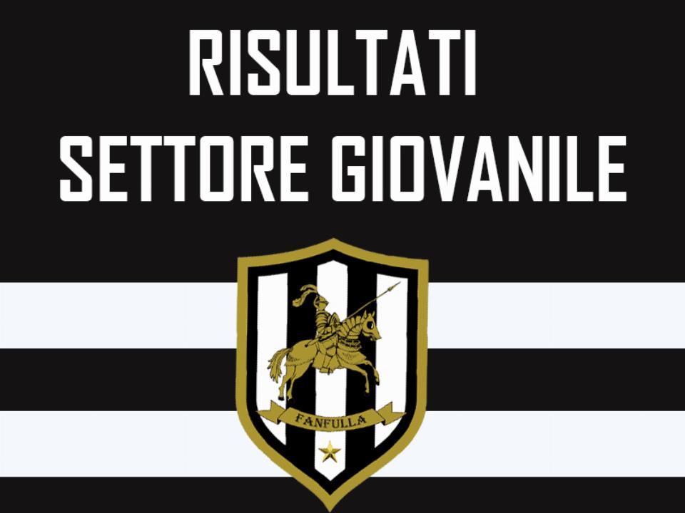 RISULTATI SETTORE GIOVANILE 